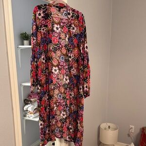 Forever 21 Multicolor Floral Tunic
